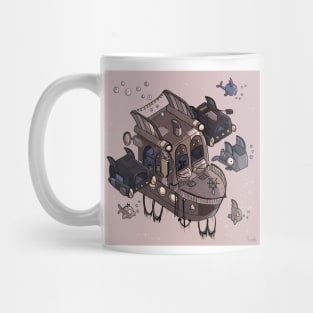 Isometric pirate ship Mug